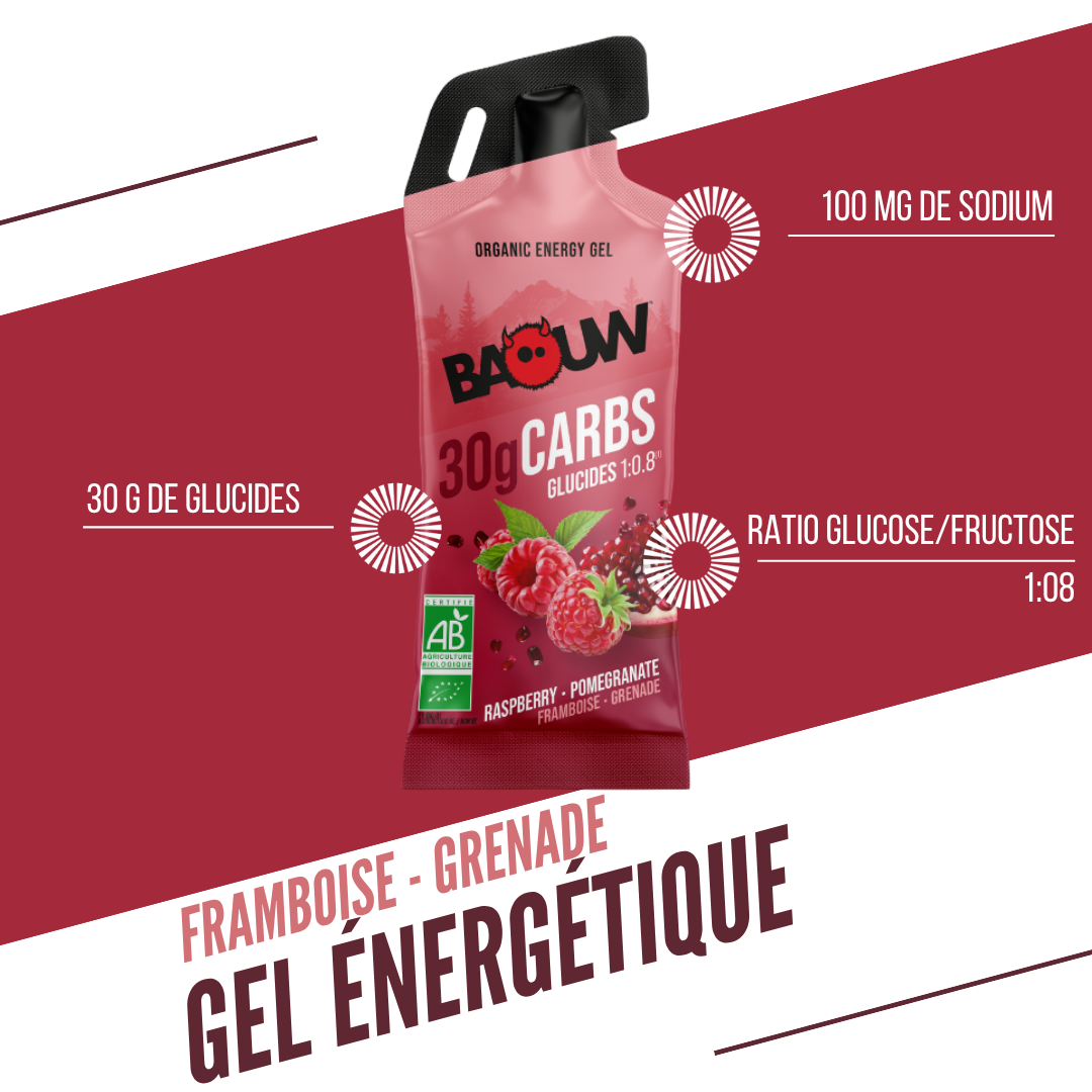 BAOUW - Gel Énergétique Framboise - Grenade